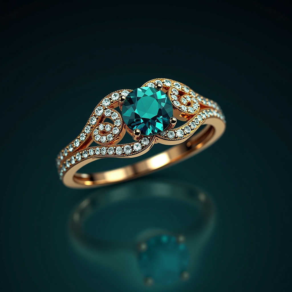 Jewellia - Gioielli di lusso che completano il tuo outfit, design elegante con accenti neon cyan e dettagli dorati, logo moderno e sofisticato