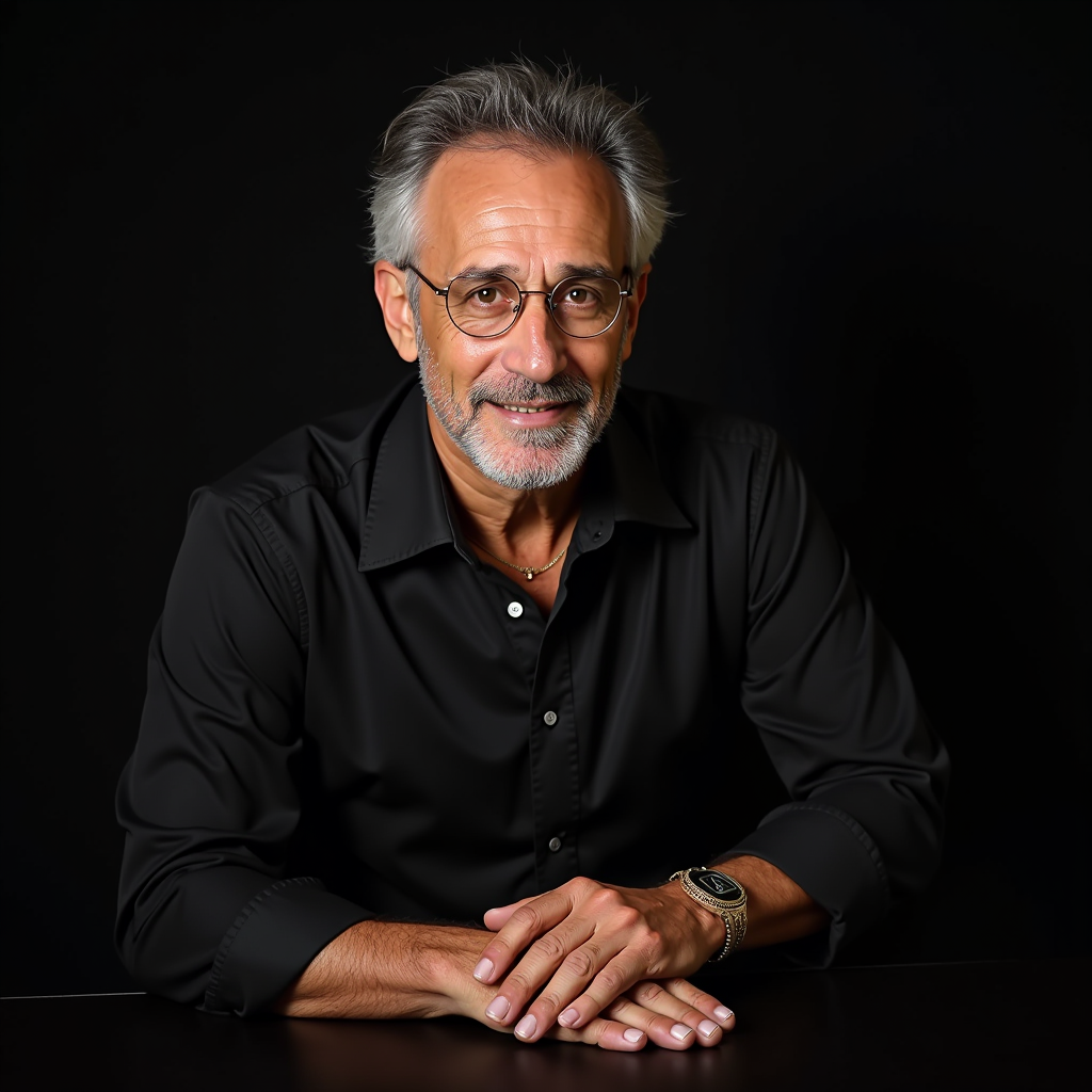 Ritratto professionale di Marco Castellani, Maestro Orafo e Direttore Creativo di Jewellia, con esperienza trentennale nell'arte orafa fiorentina